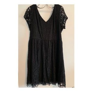 Little Black Dress- Lace Overlay